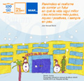 La Nadala d'enguany, dissenyada amb la il·lustració guanyadora del primer concurs de dibuix infantil NADAL 2014 de l'Hospital del Mar